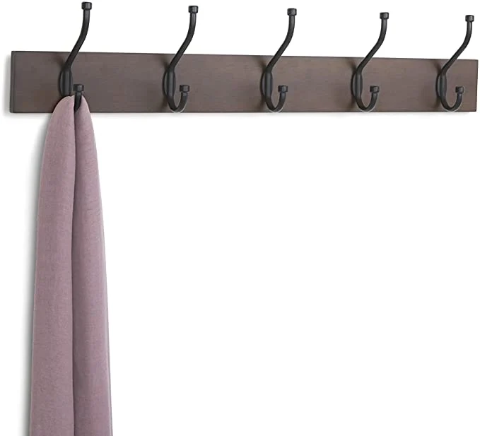 Porte-manteau de ferme mural à 5 ​​crochets standard