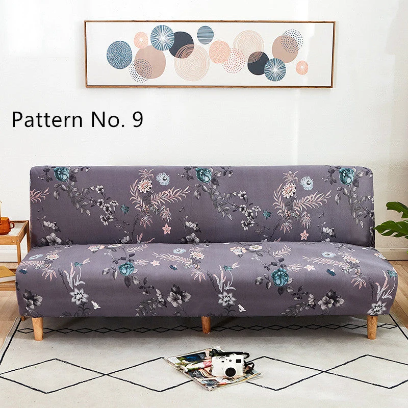 Housses de canapé extensible sans bras Futon (16 modèles différents au choix)