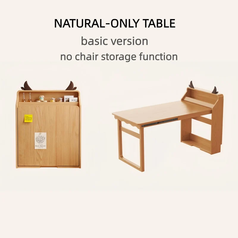 Table à manger multifonctionnelle pliante en bois massif pour petits appartements