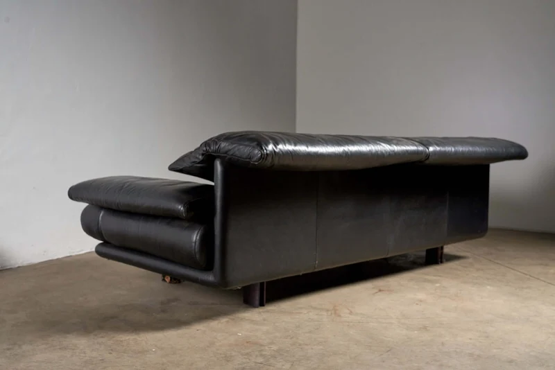 Alanda sofa Paolo Piva for B&B Italia black leather