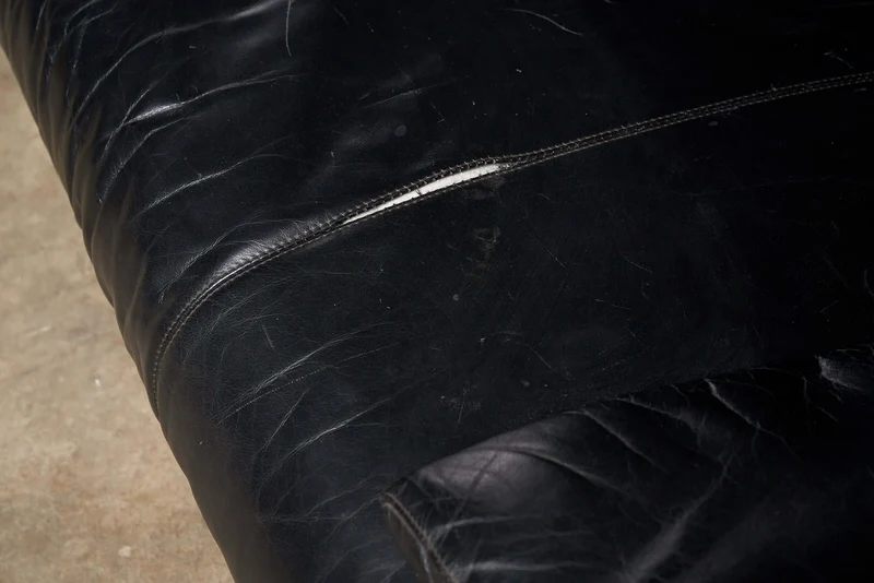 Alanda sofa Paolo Piva for B&B Italia black leather