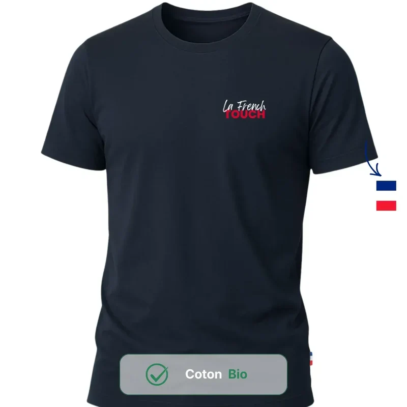 T-shirt Homme Bleu | French Touch Cœur