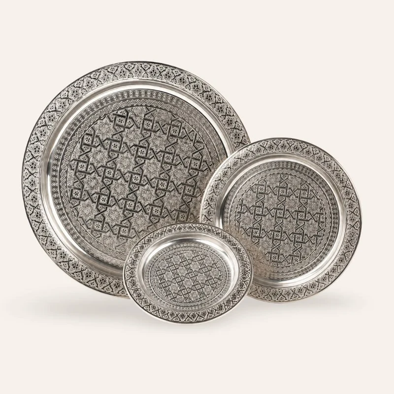 Plateau alpaga sculpté marocain 20-100cm