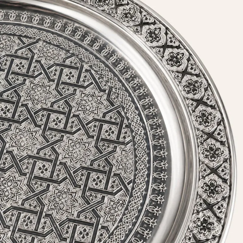 Plateau alpaga sculpté marocain 20-100cm