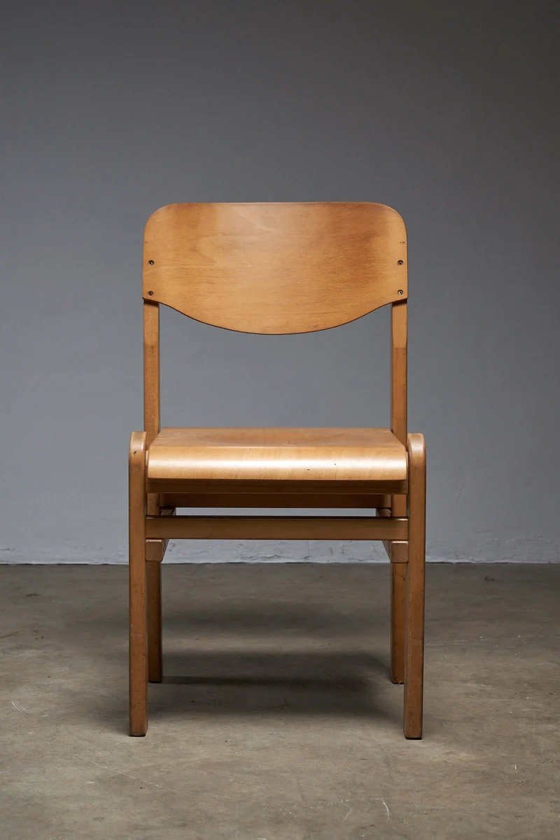 Wooden Brutalist Chairs