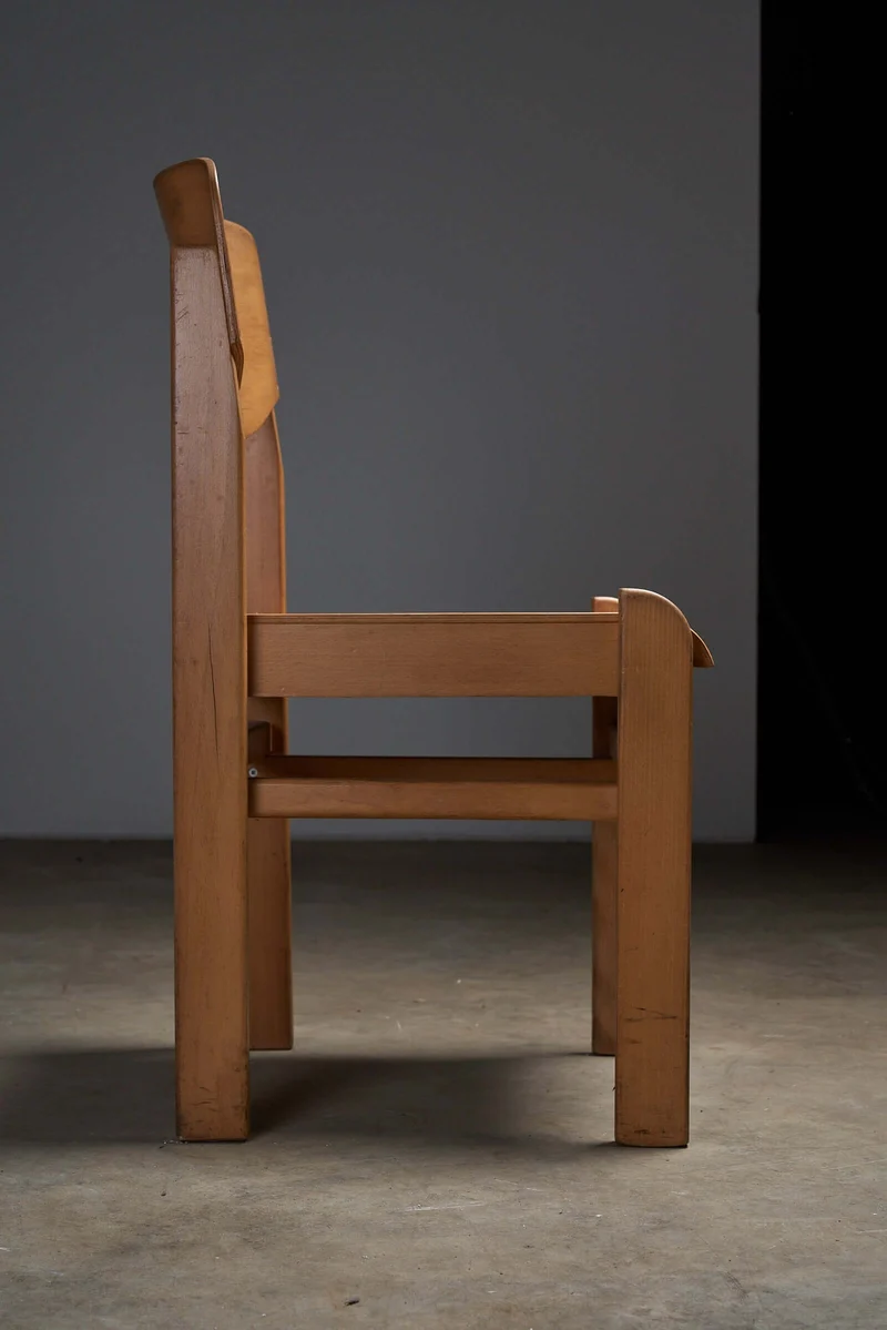 Wooden Brutalist Chairs