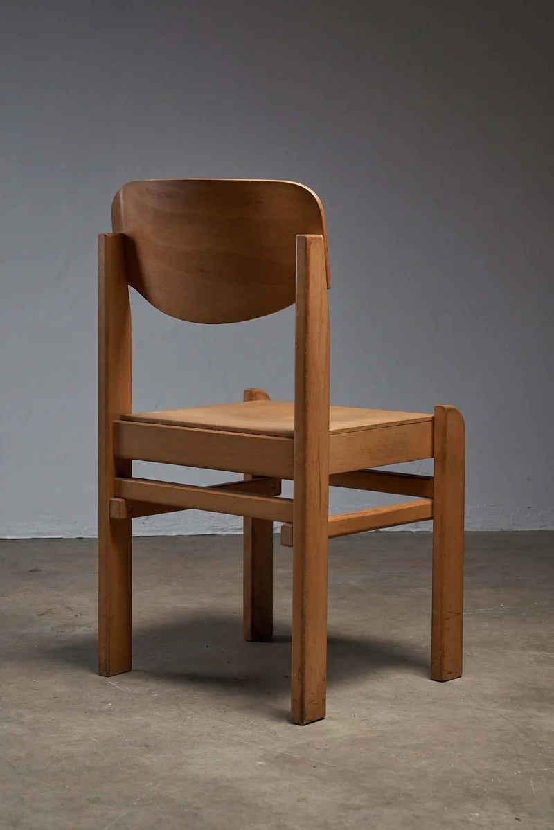 Wooden Brutalist Chairs