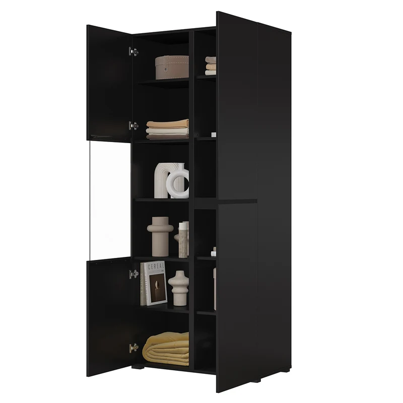 Vaisselier 2 portes Lilia Noir