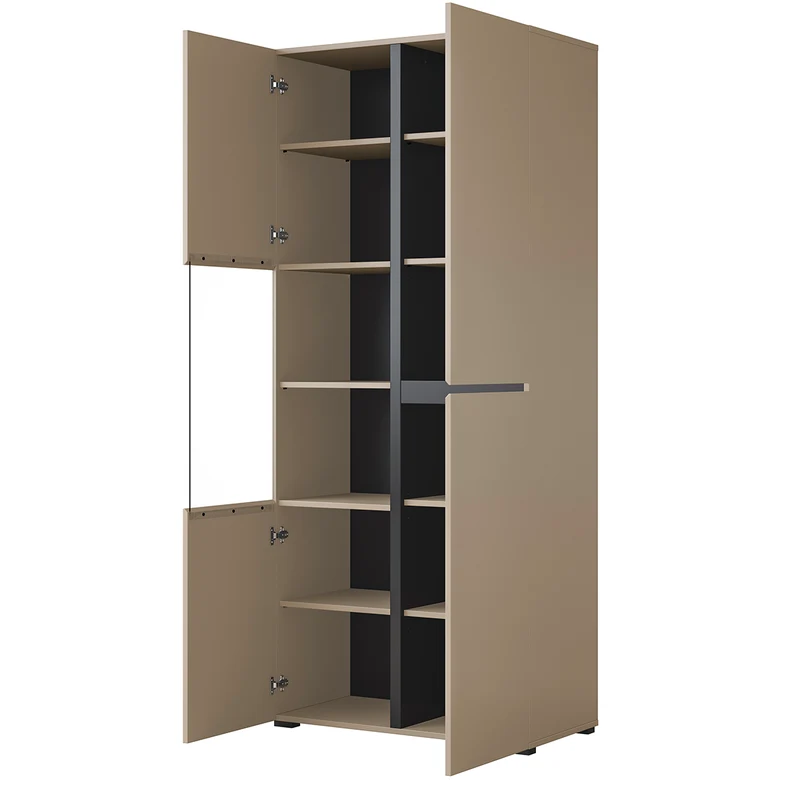 Vaisselier 2 portes Lilia Taupe