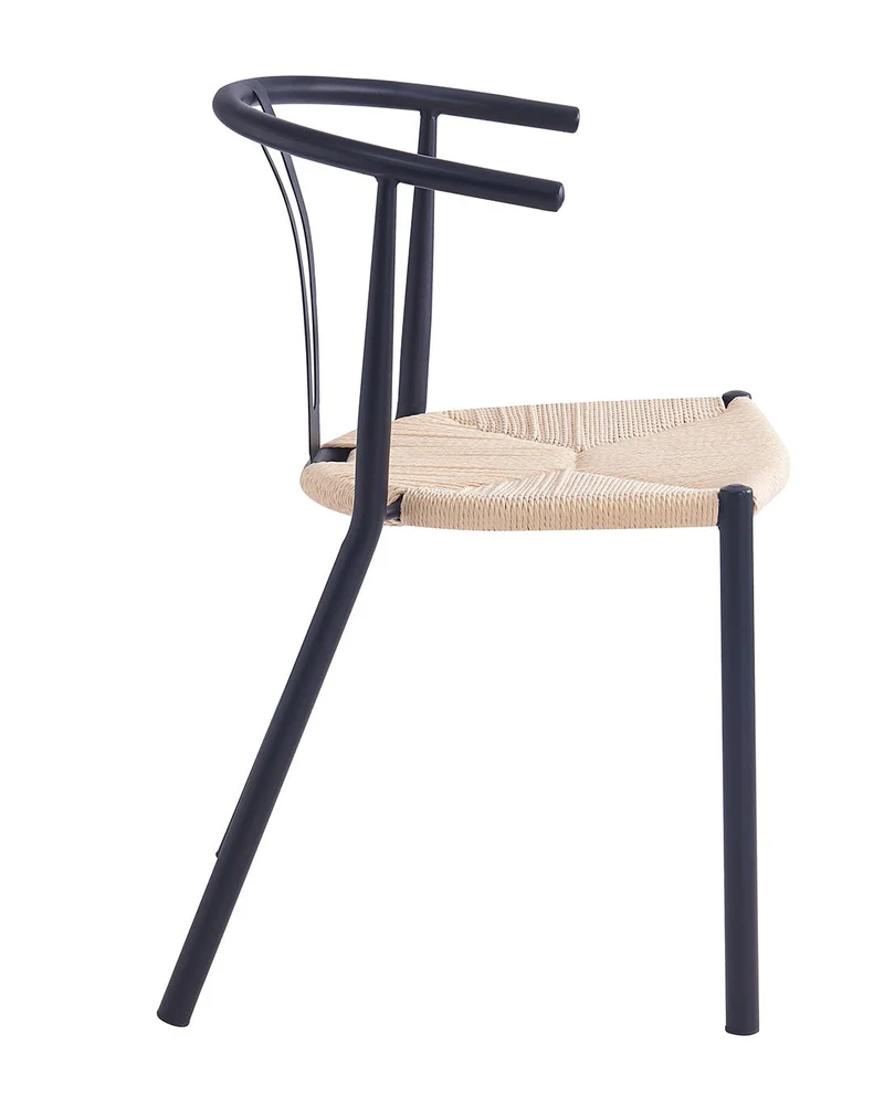Lot de 2 chaises Nordlys en métal et corde SUKI