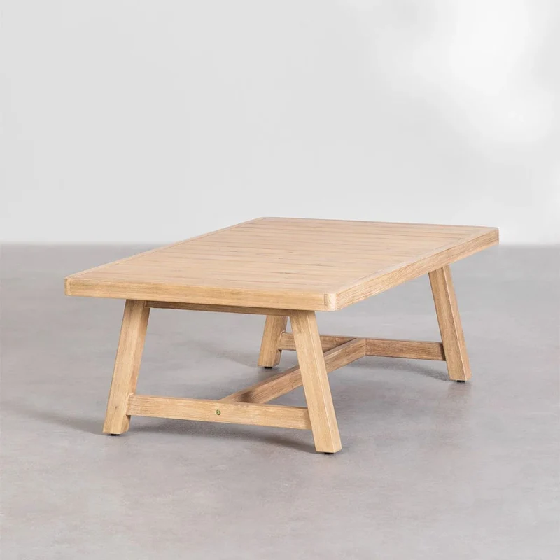 Table basse de jardin SKLUM DUBAI rectangulaire 130x75 cm en bois d’acacia