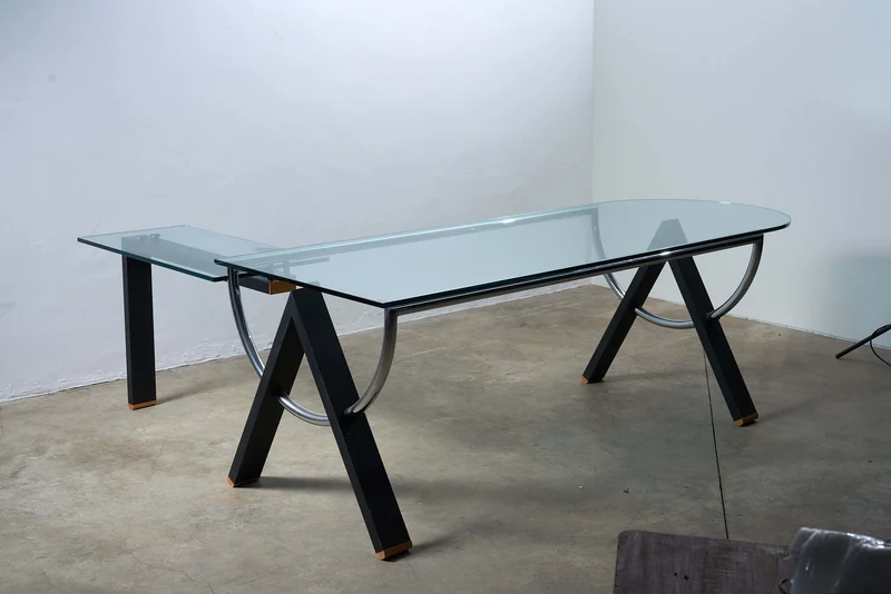 Post Modern Corner Desk Glass