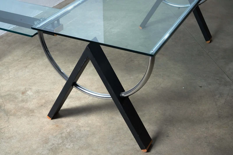 Post Modern Corner Desk Glass