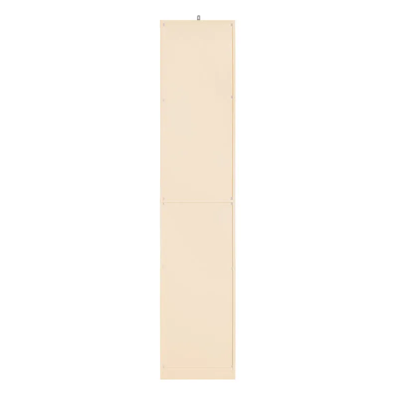 SoBuy BZR80-MI Meuble Colonne de Salle de Bain, Armoire Haute, Placard de Rangement avec 1 Compartiment Ouvert, 1 Tiroir et 2 Portes