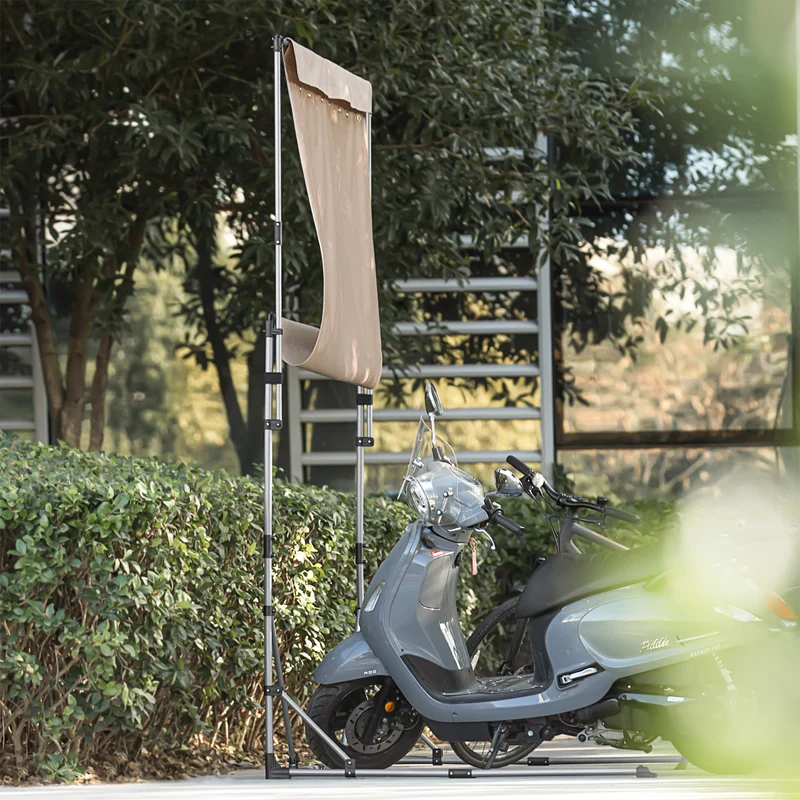 SoBuy KLS13 Abri de Vélo Bike Shelter Garage pour Vélo Tentes de Vélo Extérieur Abri à Outils, Garage à Vélos Pliable, Abri de Jardin, Toit Polyvalent