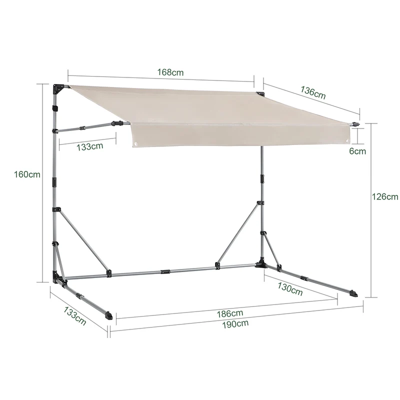 SoBuy KLS13 Abri de Vélo Bike Shelter Garage pour Vélo Tentes de Vélo Extérieur Abri à Outils, Garage à Vélos Pliable, Abri de Jardin, Toit Polyvalent