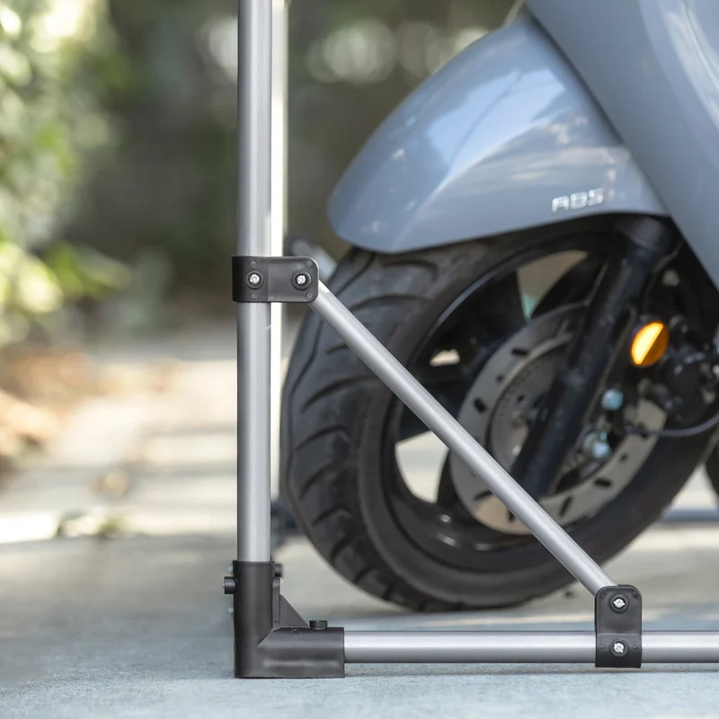 SoBuy KLS13 Abri de Vélo Bike Shelter Garage pour Vélo Tentes de Vélo Extérieur Abri à Outils, Garage à Vélos Pliable, Abri de Jardin, Toit Polyvalent