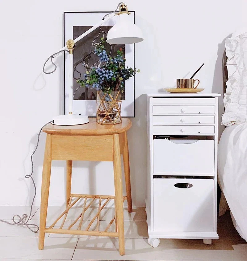 Coiffeuse avec grand espace de rangement