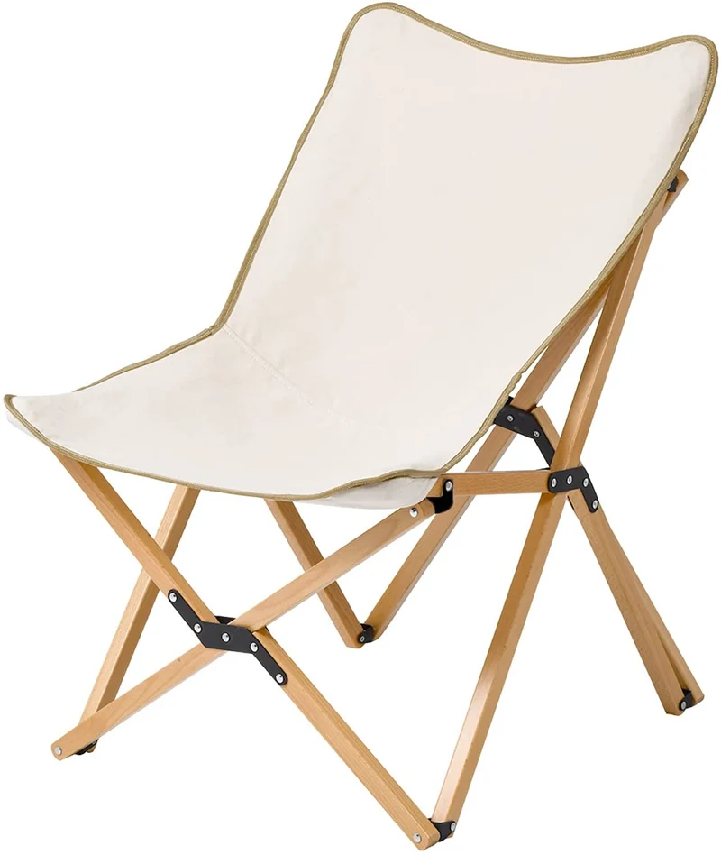Chaise papillon en bois pliante d'extérieur