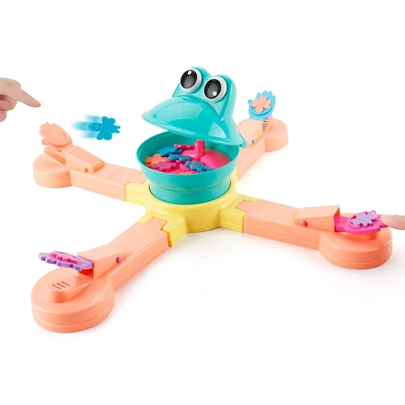 Drôle nourrir les grenouilles à manger des biscuits manuels pour enfants jouets éducatifs jouets électriques jeu de fête de famille