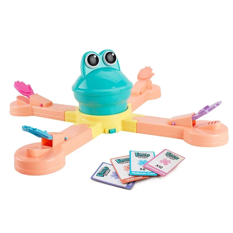 Drôle nourrir les grenouilles à manger des biscuits manuels pour enfants jouets éducatifs jouets électriques jeu de fête de famille