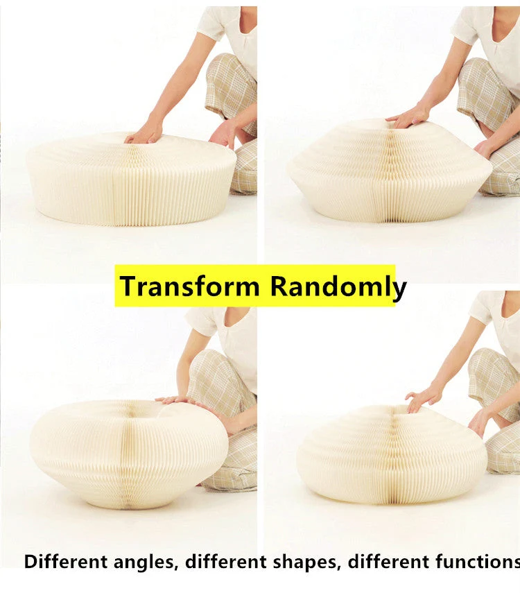 Banc de tabouret en papier kraft vierge portable et pliable