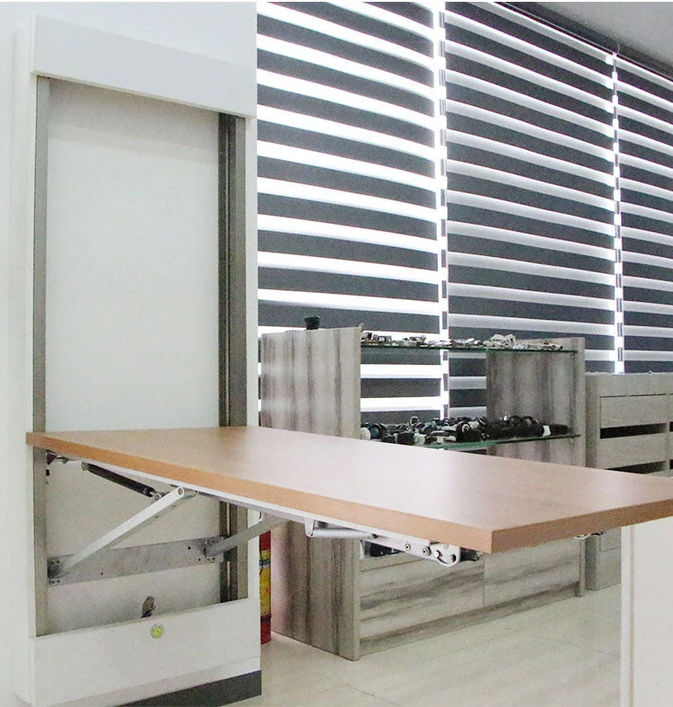 Ensemble de mécanisme de table pliante invisible fixé au mur