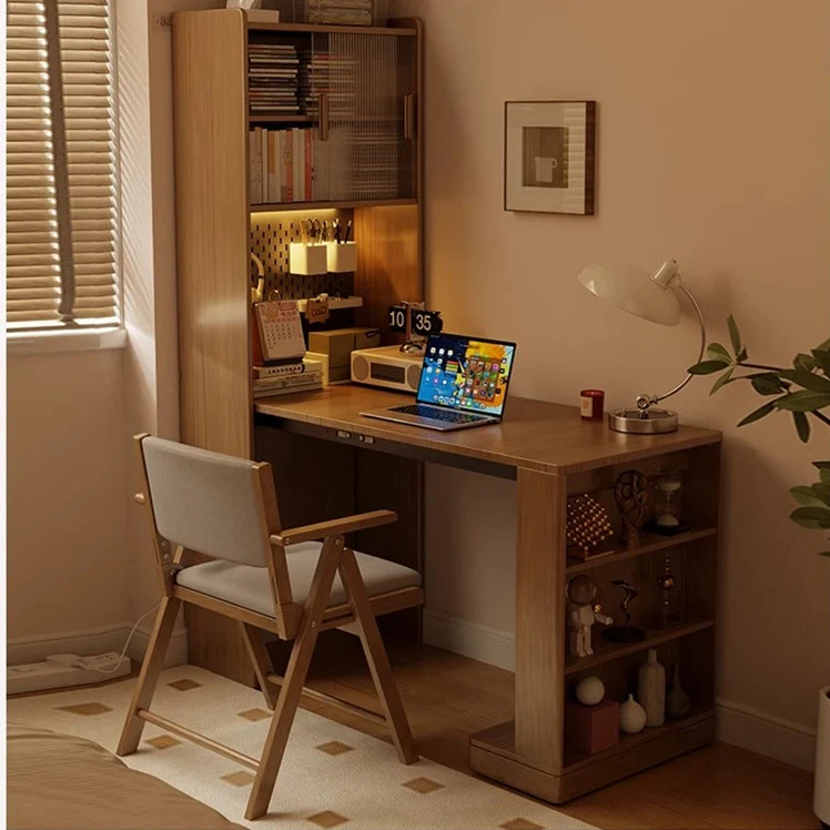 Bureau pliant peu encombrant avec vitrine