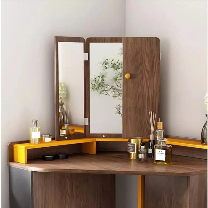 Table de maquillage d'angle