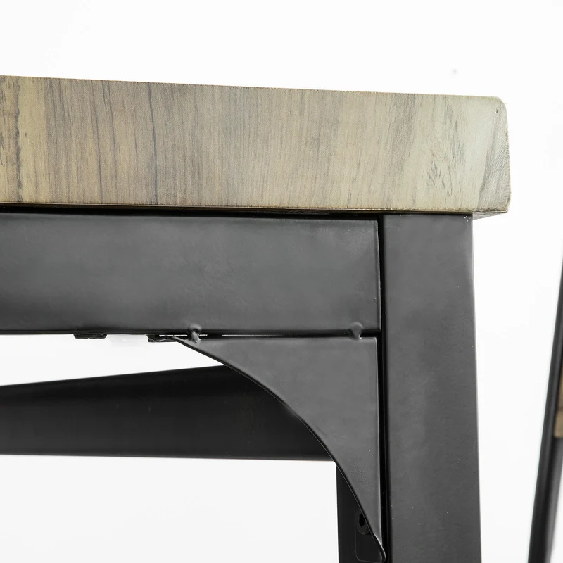 SoBuy OGT28-N Table de Salle à Manger Style Industriel pour Cuisine Salle à Manger Salon