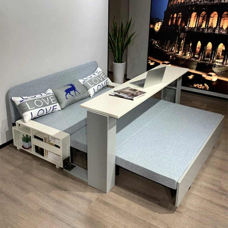 Canapé-lit multifonction peu encombrant avec bureau pliable