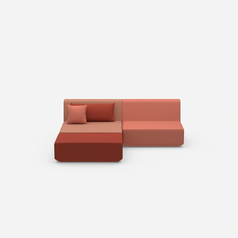 Modulares Ecksofa ohne Armlehne