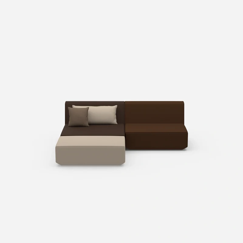 Modulares Ecksofa ohne Armlehne