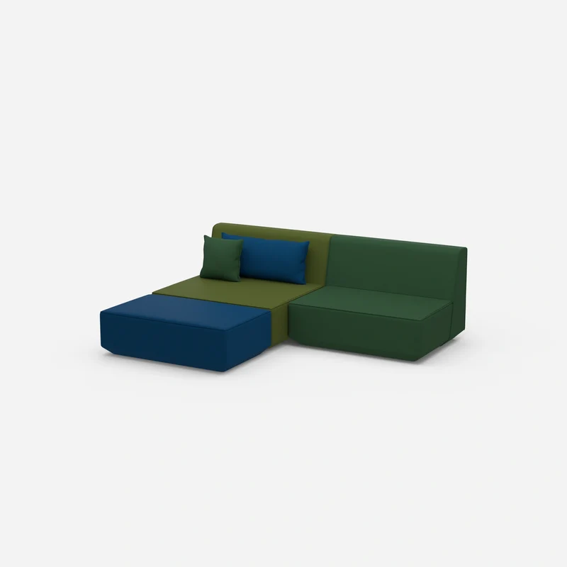 Modulares Ecksofa ohne Armlehne