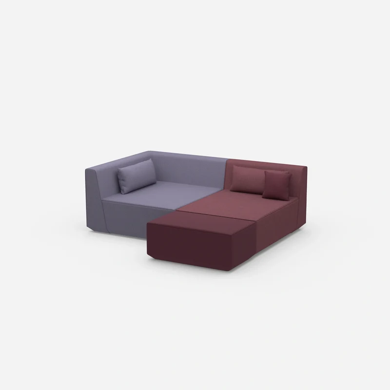 Tiefes modulares Ecksofa