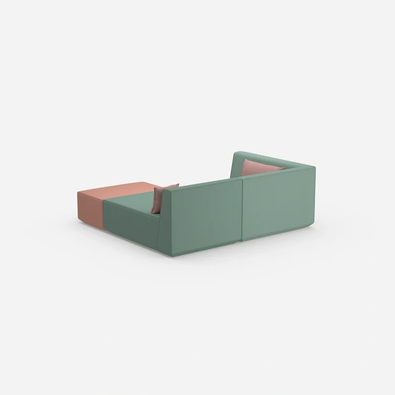 Tiefes modulares Ecksofa