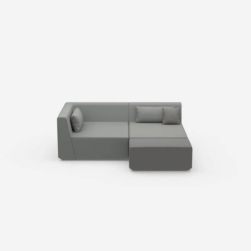 Tiefes modulares Ecksofa