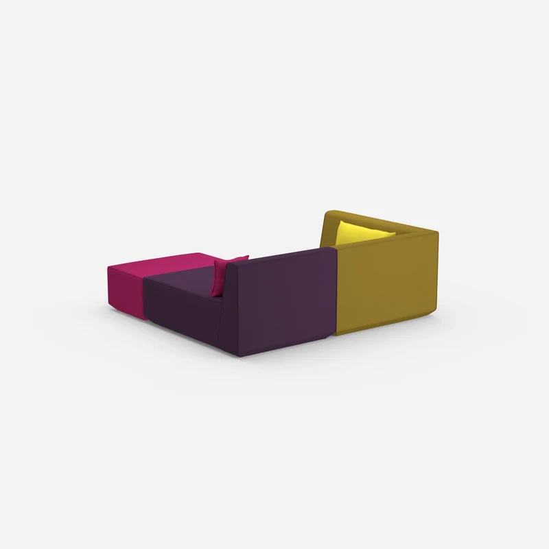 Tiefes modulares Ecksofa
