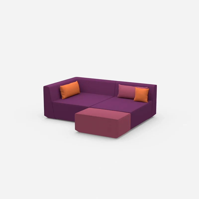 Tiefes modulares Ecksofa