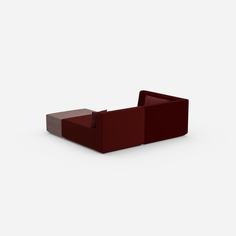 Tiefes modulares Ecksofa