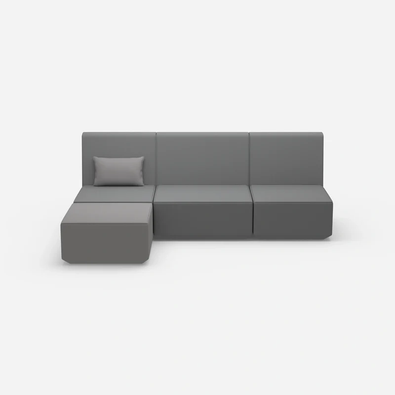 3er Couch grau
