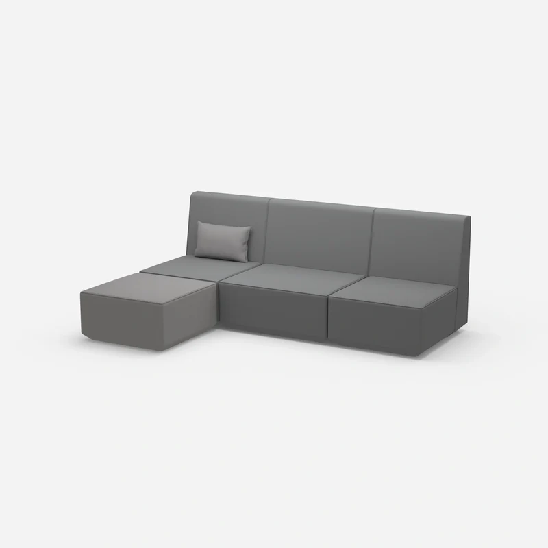 3er Couch grau