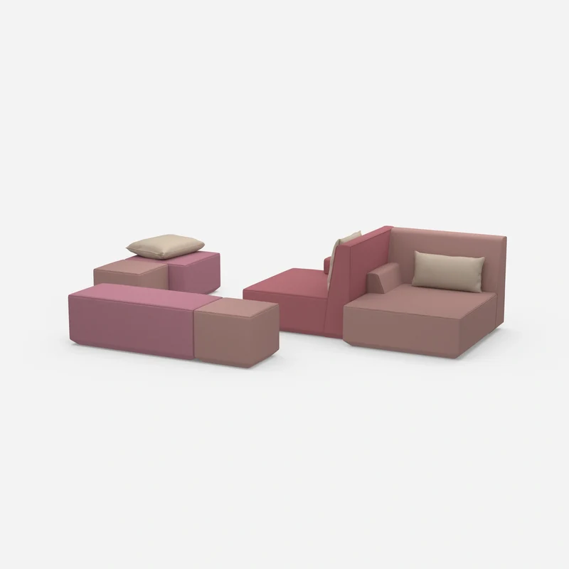 Rosa Sitzbank