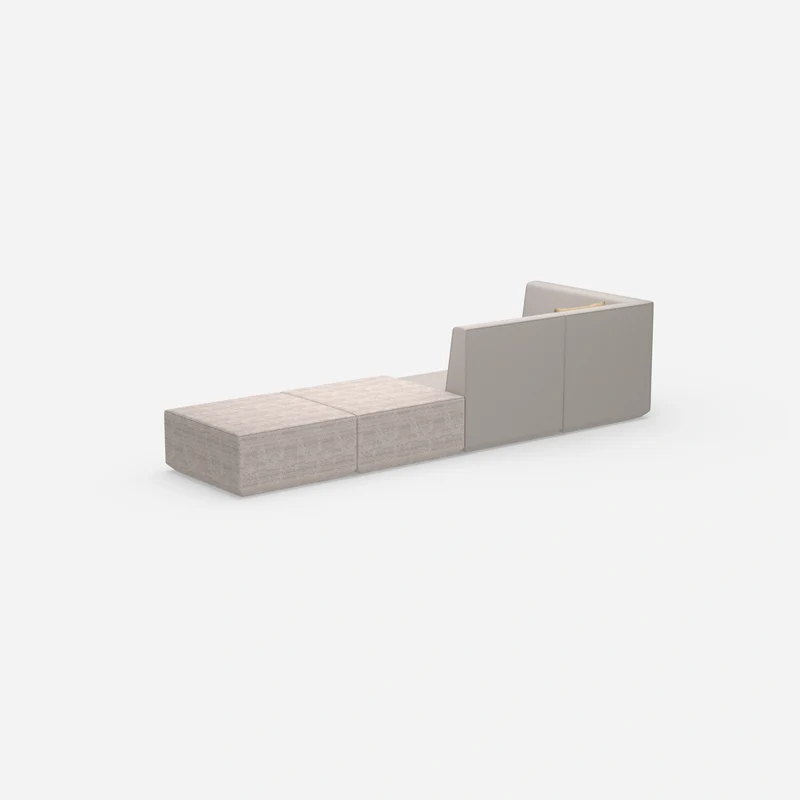 Beige Sitzbank