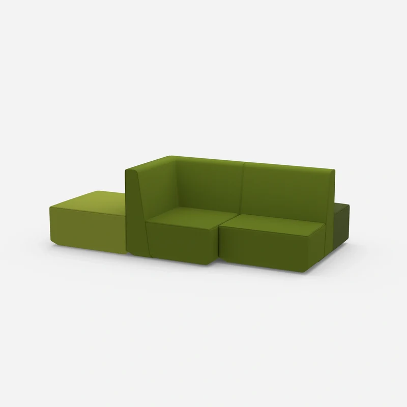 Grüne Sitzbank