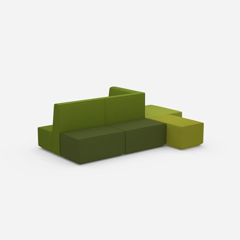 Grüne Sitzbank