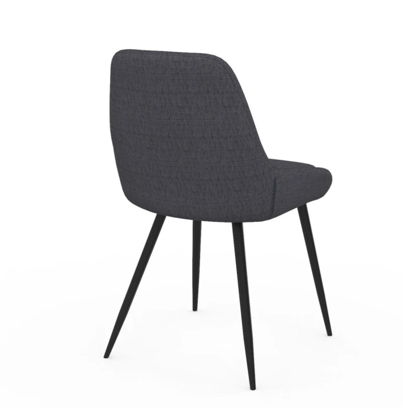 Lot de 2 chaises Ornella Gris foncé