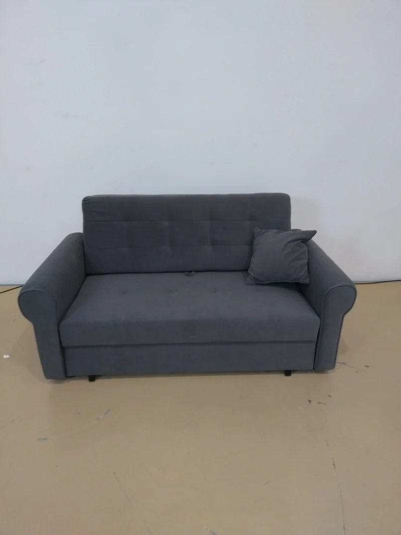 Canapé convertible en tissu gris MOBILIER 1 Columbus 129 (Mono 246)