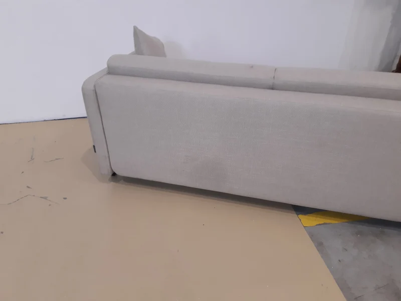Canapé MICADONI convertible GLORIA 3 places en tissu beige