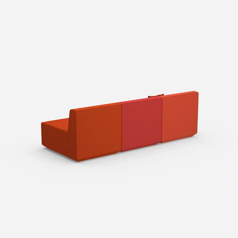 Rote 3 Sitzer Sofas